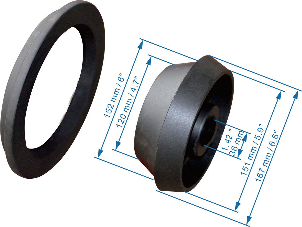 Katool KT-HT1 heavy-duty truck adapter cone set for wheel balancers