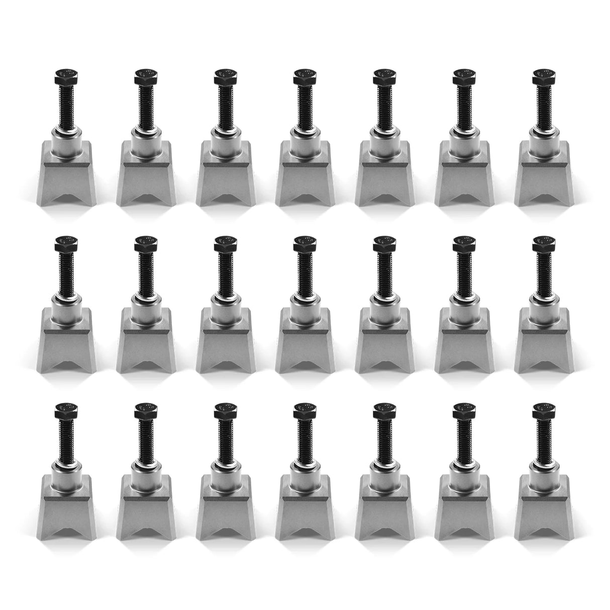 ( 1 Pack / 21 Pcs ) Teeth for Mini Skid Steer Drum Forestry Brush Mulcher Attachment