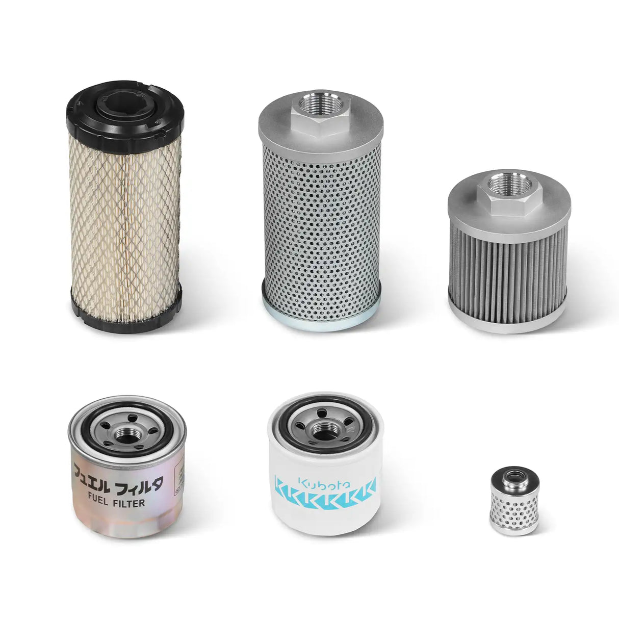 ( 1 Pack / 6 Pcs ) Filter Element Set for Mini Compact Excavator MEC17,MEC17PRO (SKU: 150533, 150534)