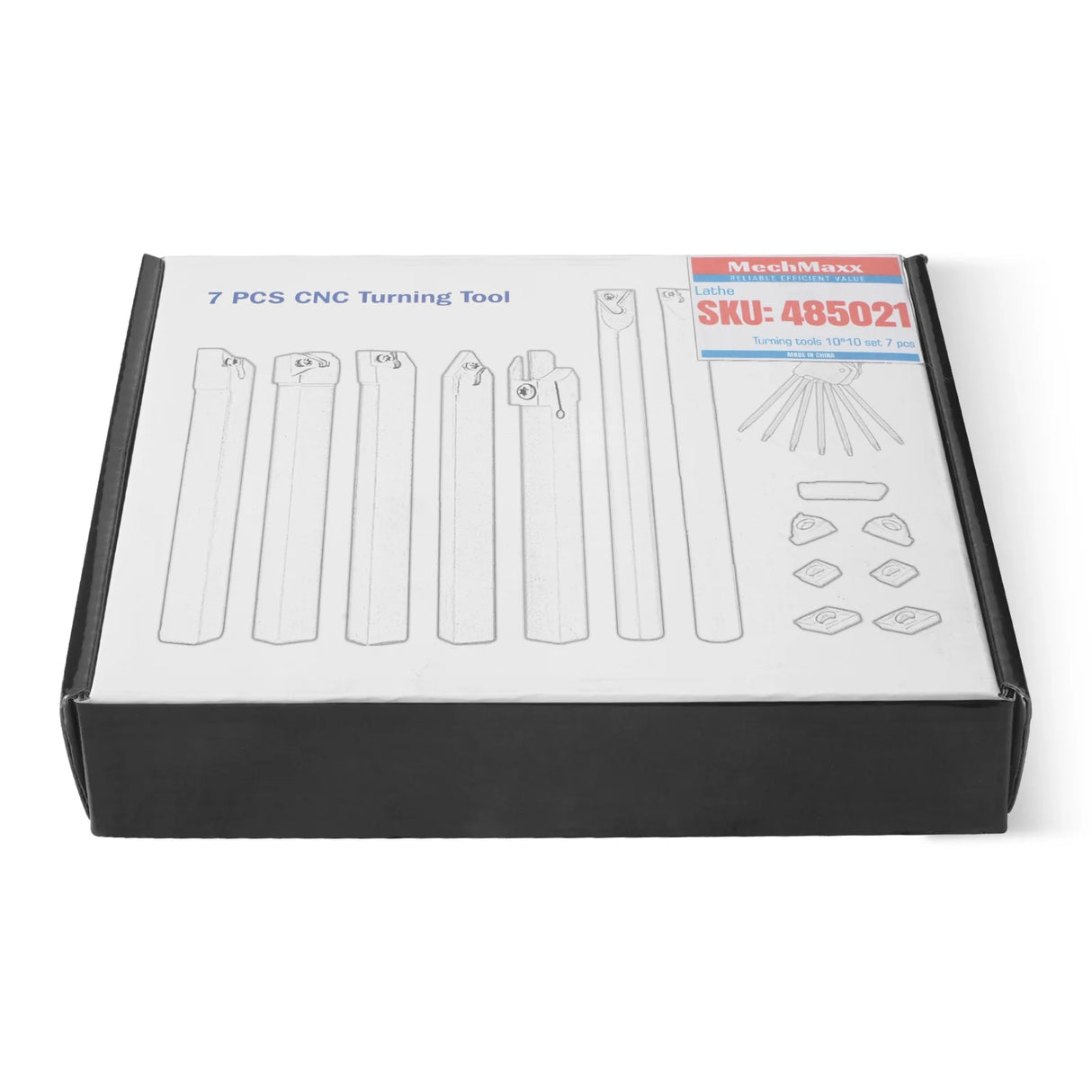 Turning tools 10*10 set 7 pcs for SKU: 500003 | Model: 0831V SKU: 500004 | Model: 0831VD