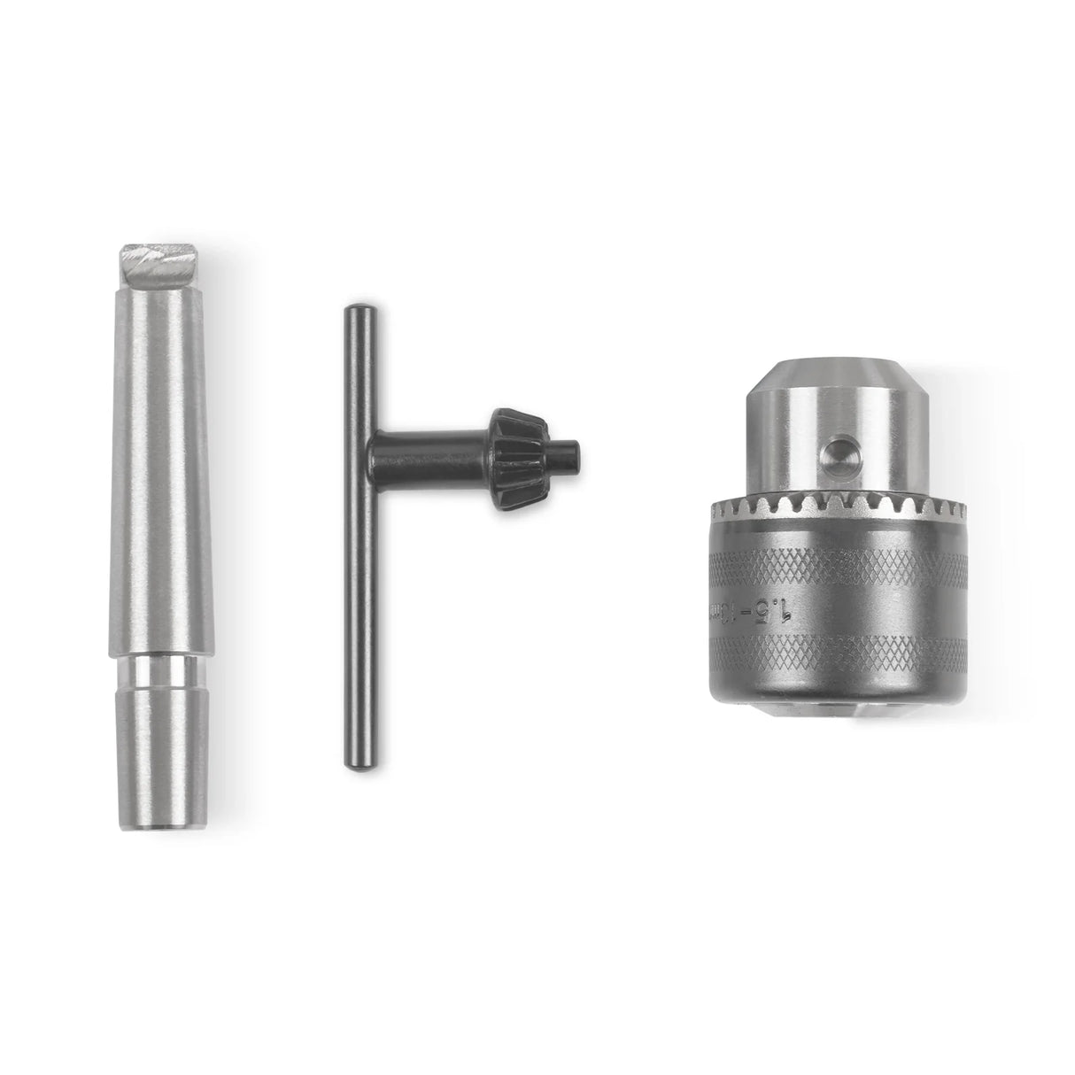 Drill chuck arbor MT2-B16, with Drilling head 1,5 - 13 mm, B16 for SKU: 500003 | Model: 0831V SKU: 500004 | Model: 0831VD SKU: 500005 | Model: 1030V SKU: 500006 | Model: 1030VD