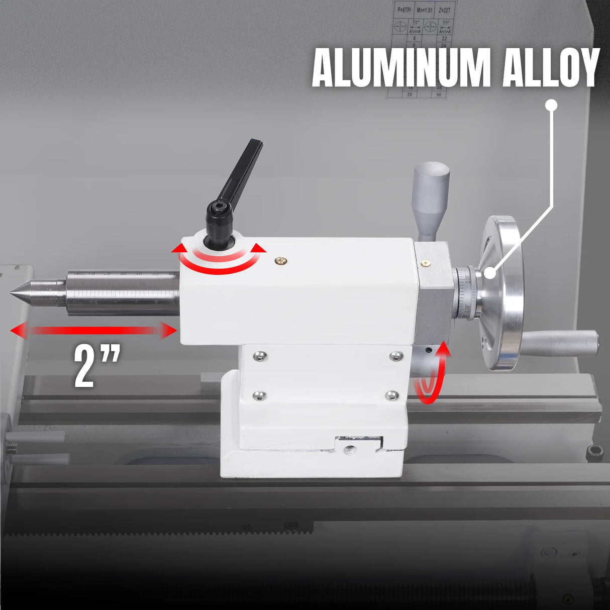 MechMaxx 1.5‘’ Spindle Bore Metal Lathe Machine 10'' x 30'' High Precision Brushless Motor Benchtop 0-2000 RPM Variable Speed Metal Working Machine 1.5HP Small Lathe without Stand 1030V