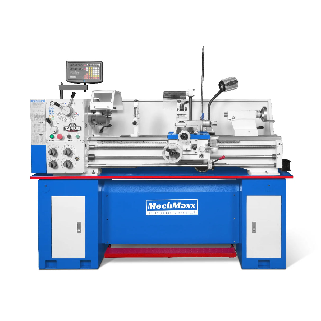 MechMaxx 13" x 40" Industrial Heavy Duty Bench Metal Lathe 2HP/1500W Metal Working Lathe High Precision 70-2000 RPM Variable Speed with Four-axis sliding system 1340G