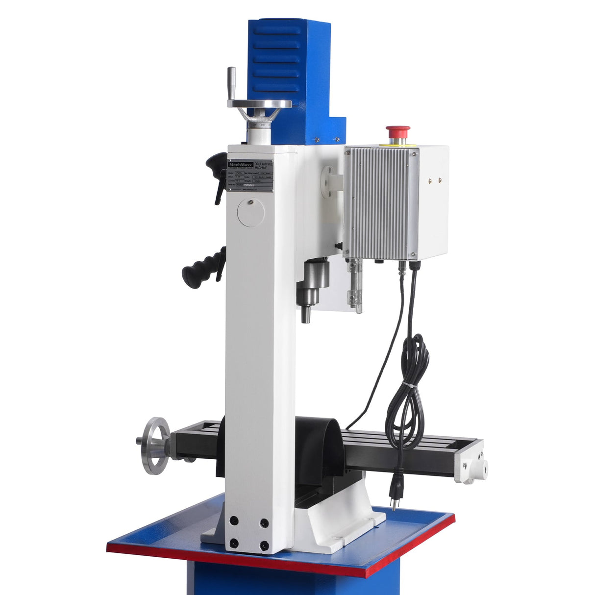 MechMaxx 6"x20'' Benchtop Mill Drill Machine, Variable Speed, R8 Spindle, 1 HP, 110V, Brushless Motor Compact Milling Drilling Tool for Garage Shop, DIY Metalworking without Stand VM18L