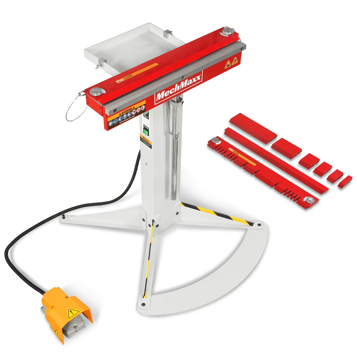 MechMaxx 24'' Industrial Magnetic Pan and BOX Heavy Duty Sheet Metal Brake 20 Gauge Capacity Shear Press Brake, MSMB650E-R