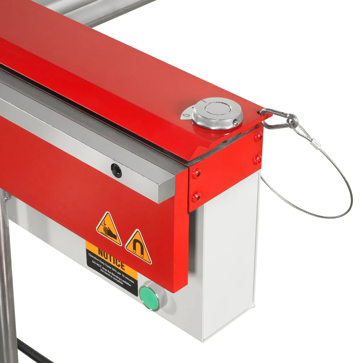 MechMaxx 48'' Industrial Magnetic Pan and BOX Heavy Duty Sheet Metal Brake 20 Gauge Capacity Shear Press Brake, MSMB1250E-R
