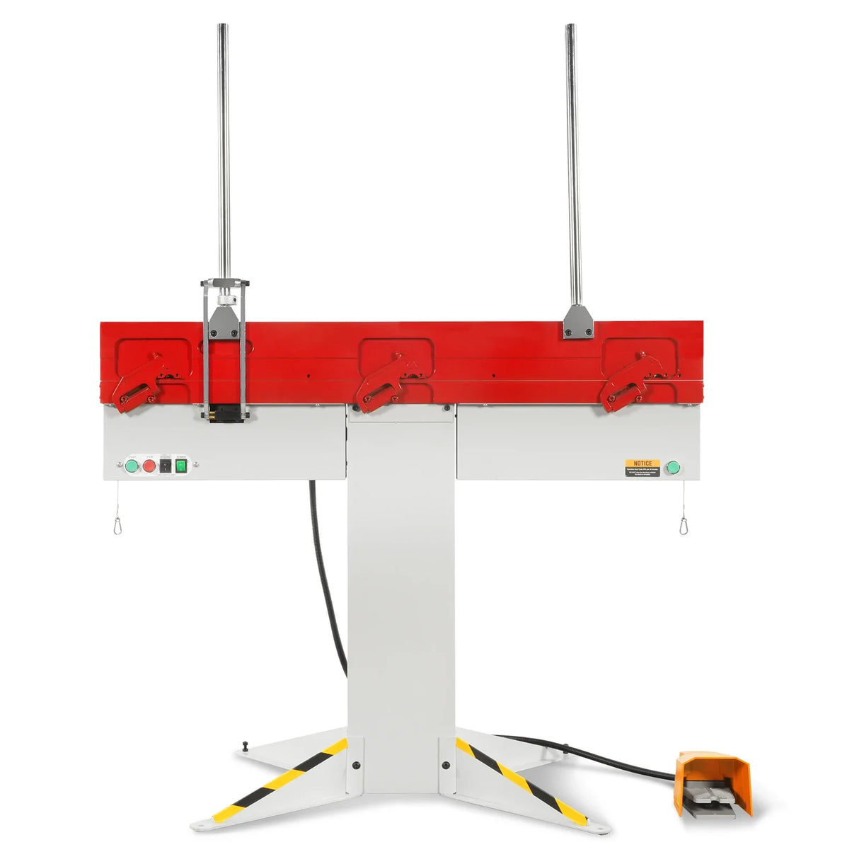 MechMaxx 48'' Industrial Magnetic Pan and BOX Heavy Duty Sheet Metal Brake 20 Gauge Capacity Shear Press Brake, MSMB1250E-R