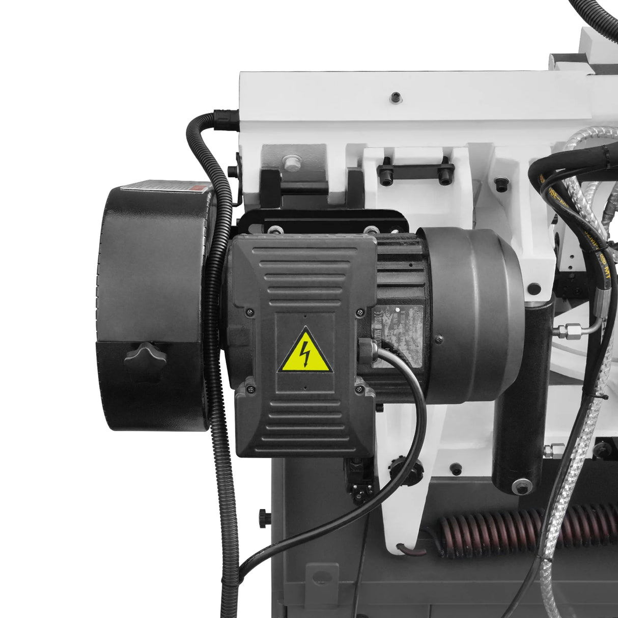 MechMaxx Metal Cutting Band Saw, 10" Round / 18"x5" Rectangular Capacity, 2HP 1.5kW Motor, 4-Speed (35-114 MPM), Horizontal Bandsaw with 0-45° Swivel, Hydraulic Downfeed, 230V 1PH 60Hz, Industrial Grade for Steel, Aluminum & Alloys BS-1018B
