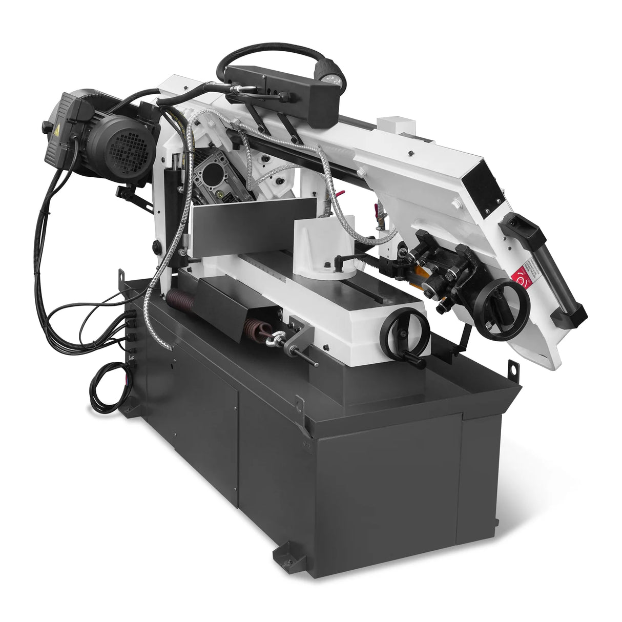 MechMaxx Metal Cutting Band Saw, 10" Round / 18"x5" Rectangular Capacity, 2HP 1.5kW Motor, 4-Speed (35-114 MPM), Horizontal Bandsaw with 0-45° Swivel, Hydraulic Downfeed, 230V 1PH 60Hz, Industrial Grade for Steel, Aluminum & Alloys BS-1018B