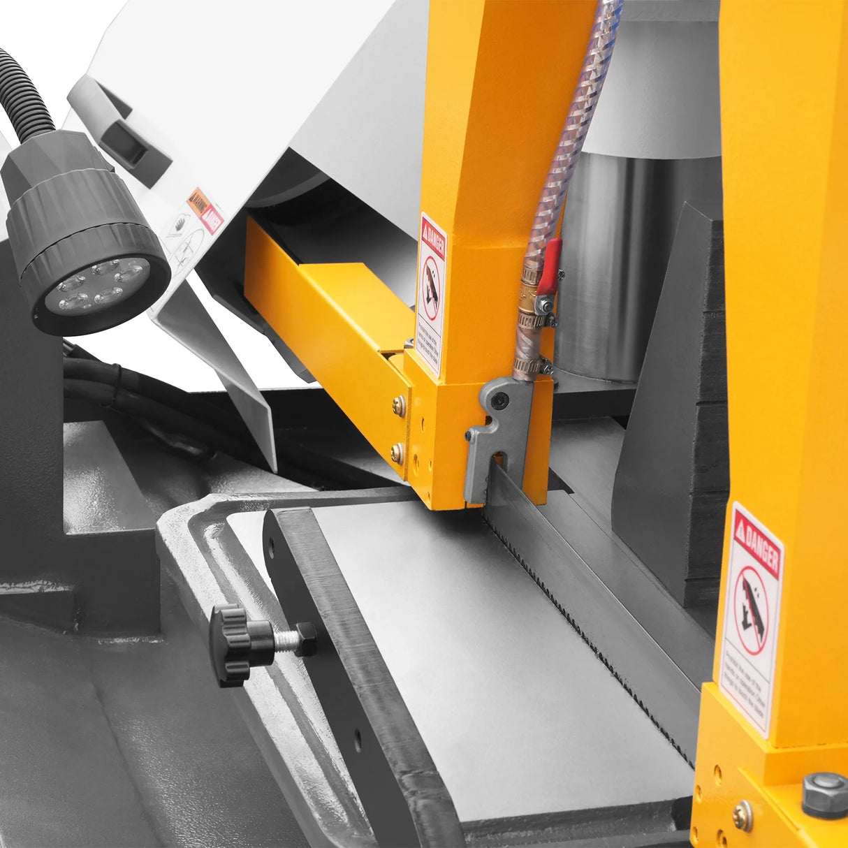 MechMaxx 15.7" Industrial Horizontal Metal Cutting Band Saw, Hydraulic Feed, 3.0/4.0 kW Motor, Manual Clamping, for Steel, Alloy, Metal Fabrication GH4240