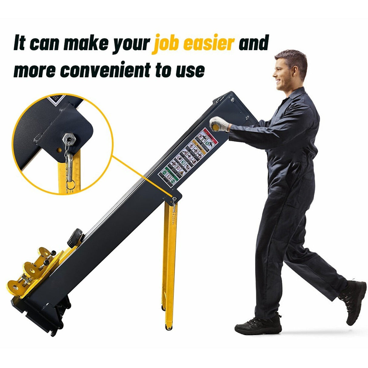 Katool KT-PMRL200 portable lift with vehicle raised