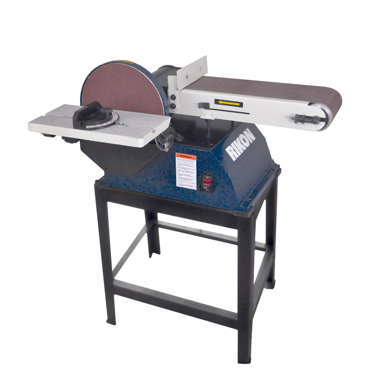 RIKON 6 in x 48 in Belt / 10 in Disc Sander - 1 HP with Stand