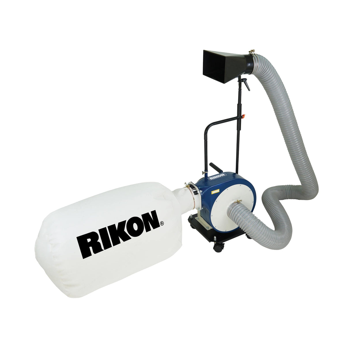 RIKON Portable Dust Collector with Wall Mount - 1 HP - 2 Micron Bag