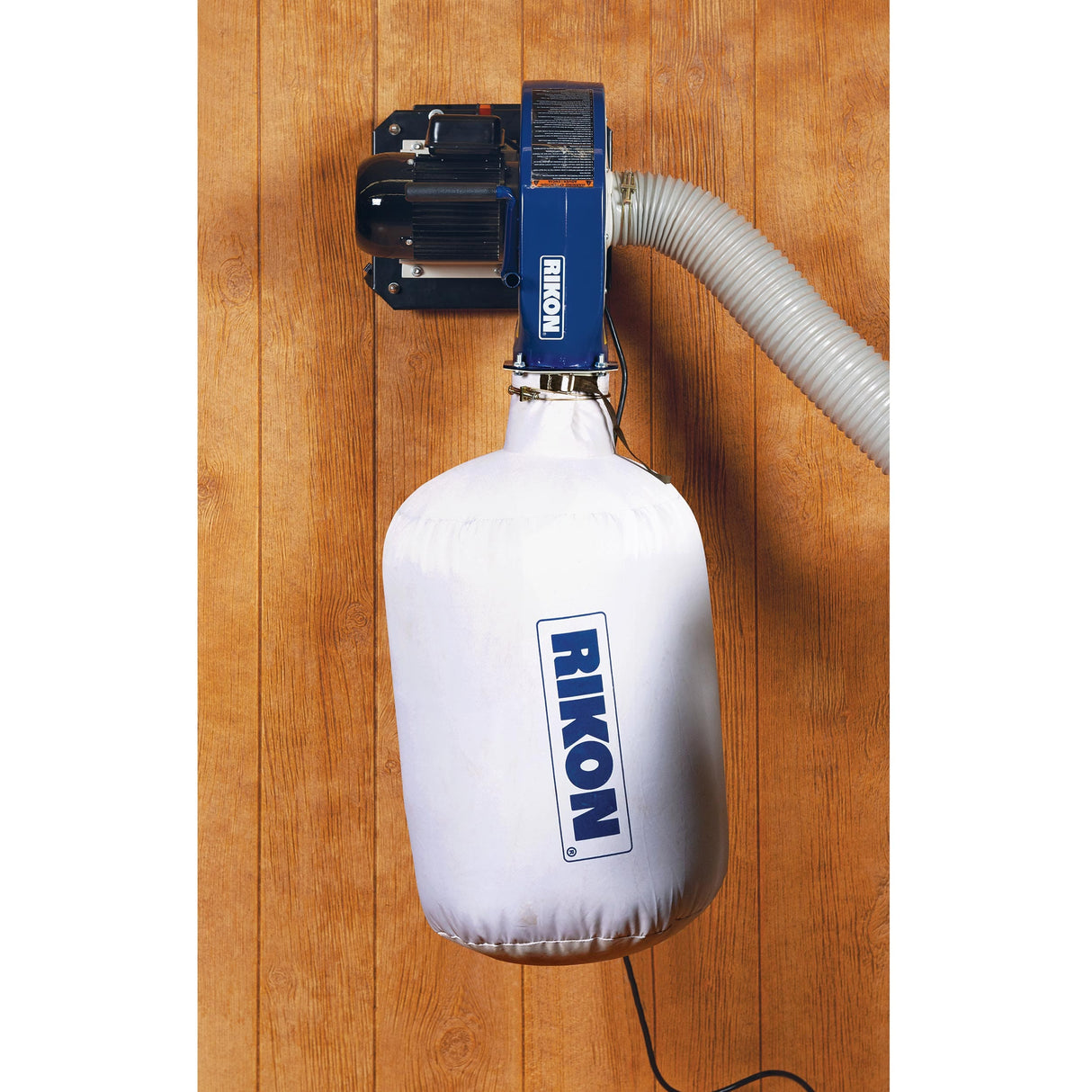 RIKON Portable Dust Collector with Wall Mount - 1 HP - 2 Micron Bag