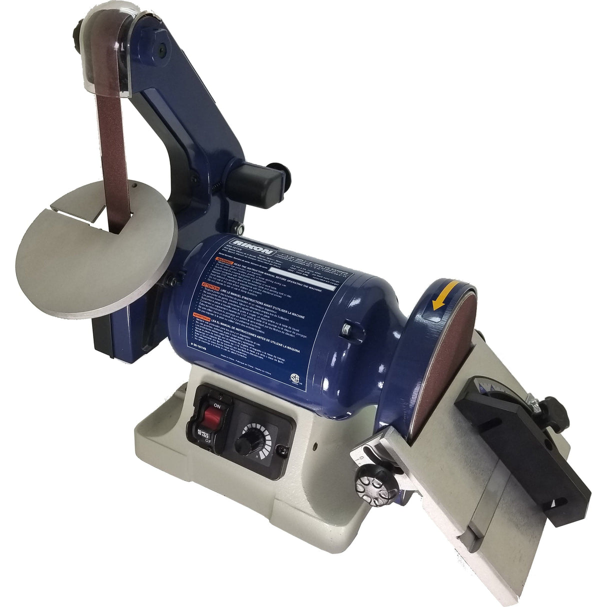RIKON 6 in Disc Variable Speed Sander with 1 in x 30 in Belt