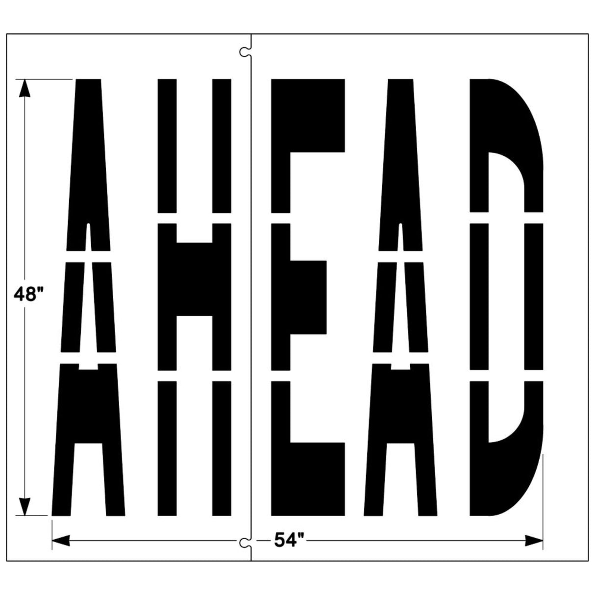 Newstripe Federal AHEAD Stencil