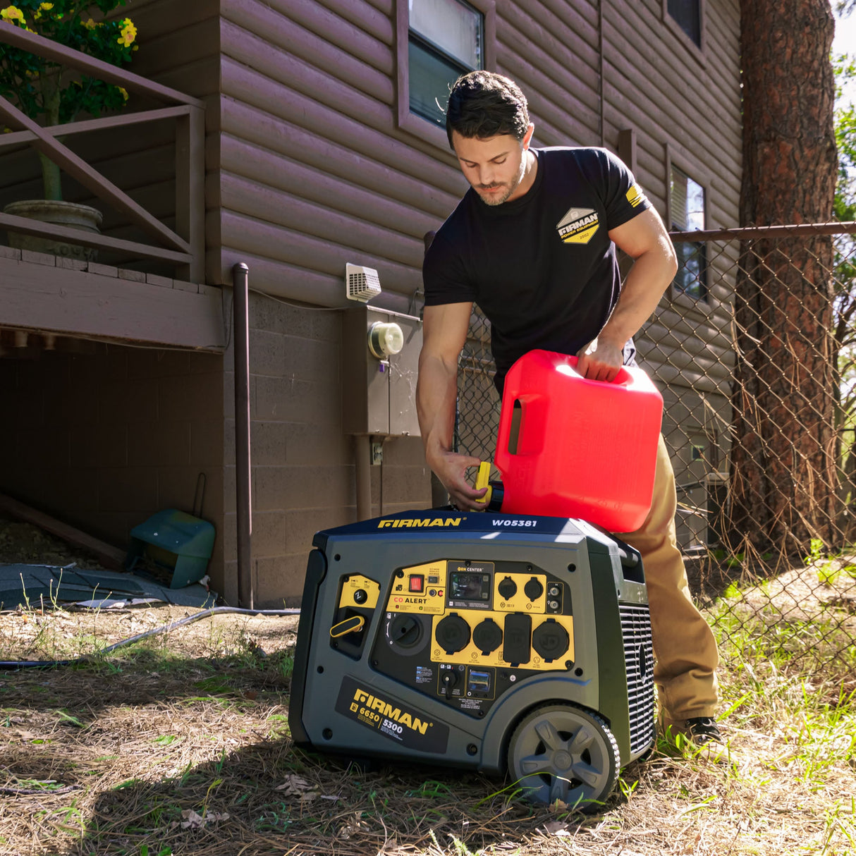 Gas Inverter Portable Generator 6650/5300 Watt 120/240V CO Alert
