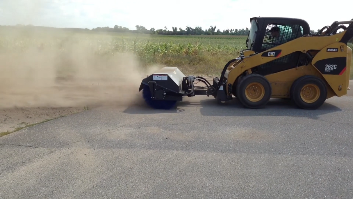 Ignite Attachments 72 in Skid Steer Manual Angle Broom