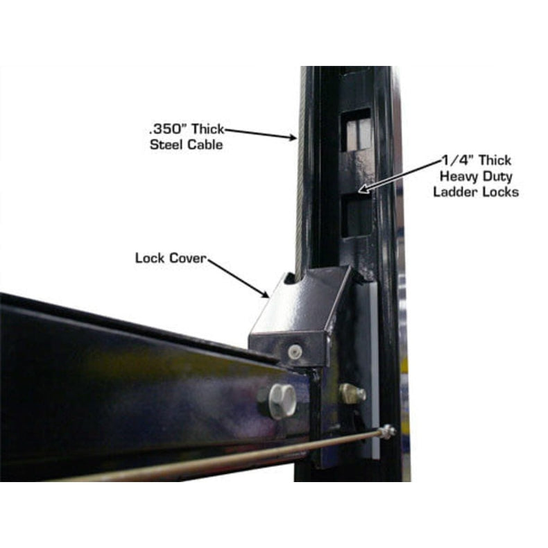 Atlas Garage PRO8000EXT-L 8,000 lb 4-Post Lift with Pro-Floor 8-Panel Combo