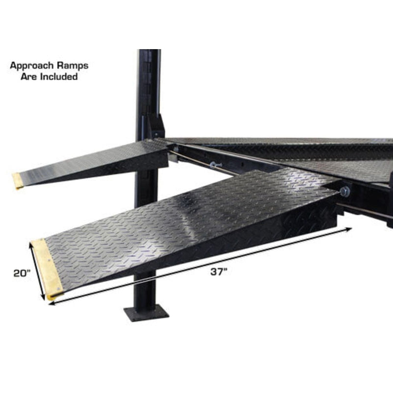 Atlas Garage PRO8000EXT-L 8,000 lb 4-Post Lift with Pro-Floor 8-Panel Combo