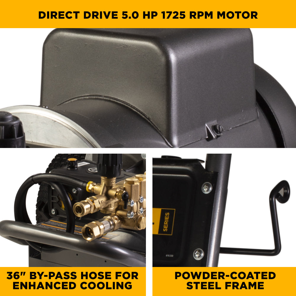 2,700 PSI 3.5 GPM 7.5 HP Electric Pressure Washer with Baldor Motor and CP Triplex Pump - B2775EA