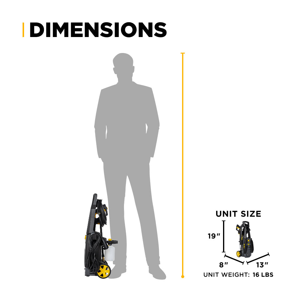 1,700 PSI 1.7 GPM Electric Power Washer with Powerease Motor and AR Axial Pump - P1715EN