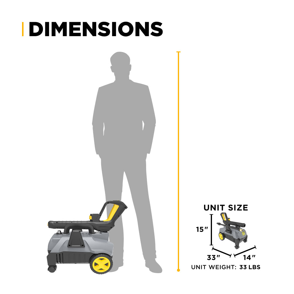 2,000 PSI 1.8 GPM Cold Water Corded Electric Pressure Washer - P2018EN