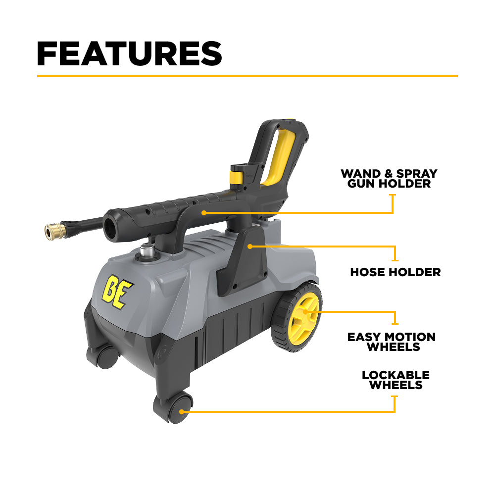 2,000 PSI 1.8 GPM Cold Water Corded Electric Pressure Washer - P2018EN