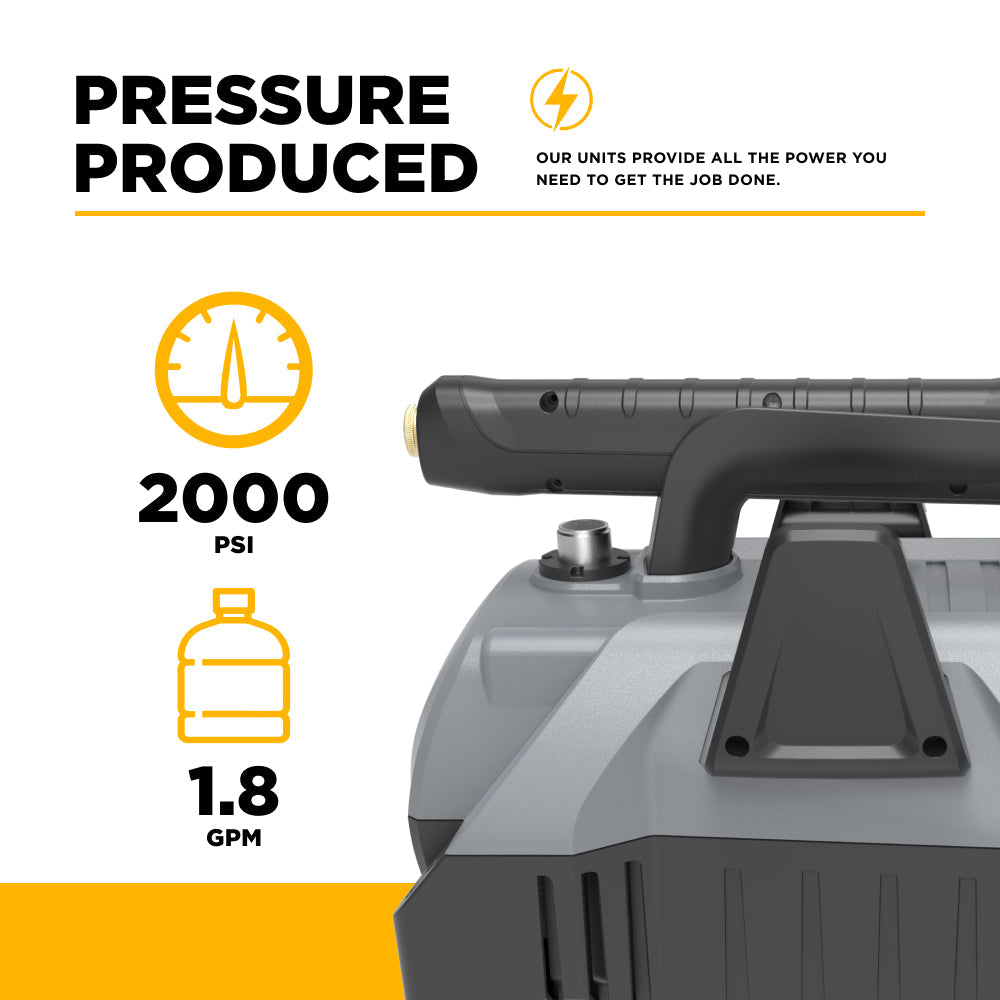 2,000 PSI 1.8 GPM Cold Water Corded Electric Pressure Washer - P2018EN