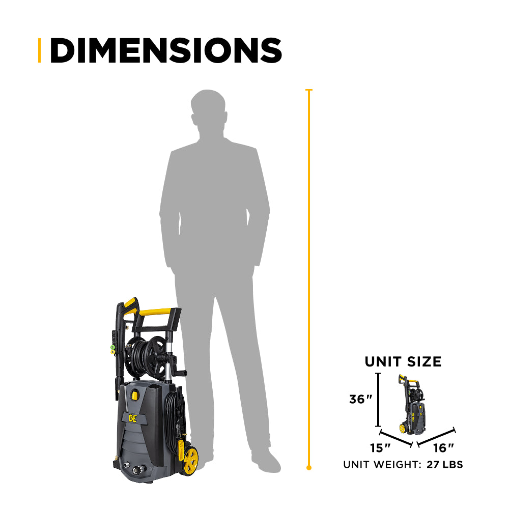 2,150 PSI 1.6 GPM Cold Water Corded Electric Pressure Washer - P2115EN
