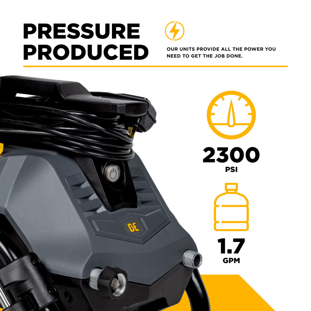 2,300 PSI 1.7 GPM Electric Pressure Washer with Powerease Motor and AR Axial Pump - P2314EN