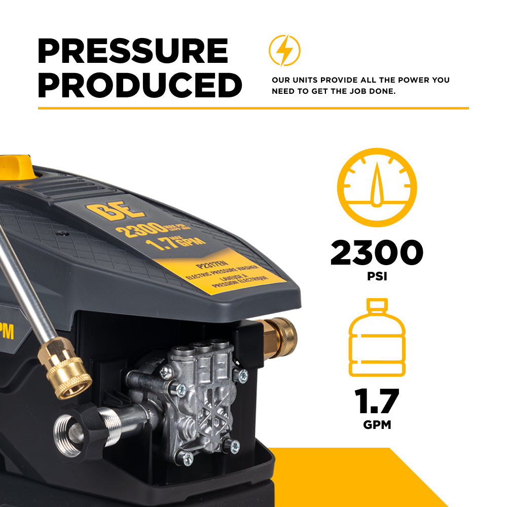2,300 PSI 1.7 GPM Cold Water Corded Electric Pressure Washer - P2317EN