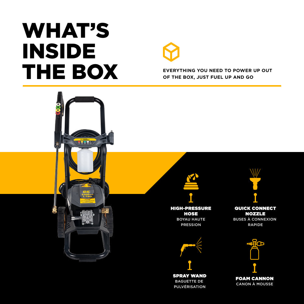 2,300 PSI 1.7 GPM Cold Water Corded Electric Pressure Washer - P2317EN