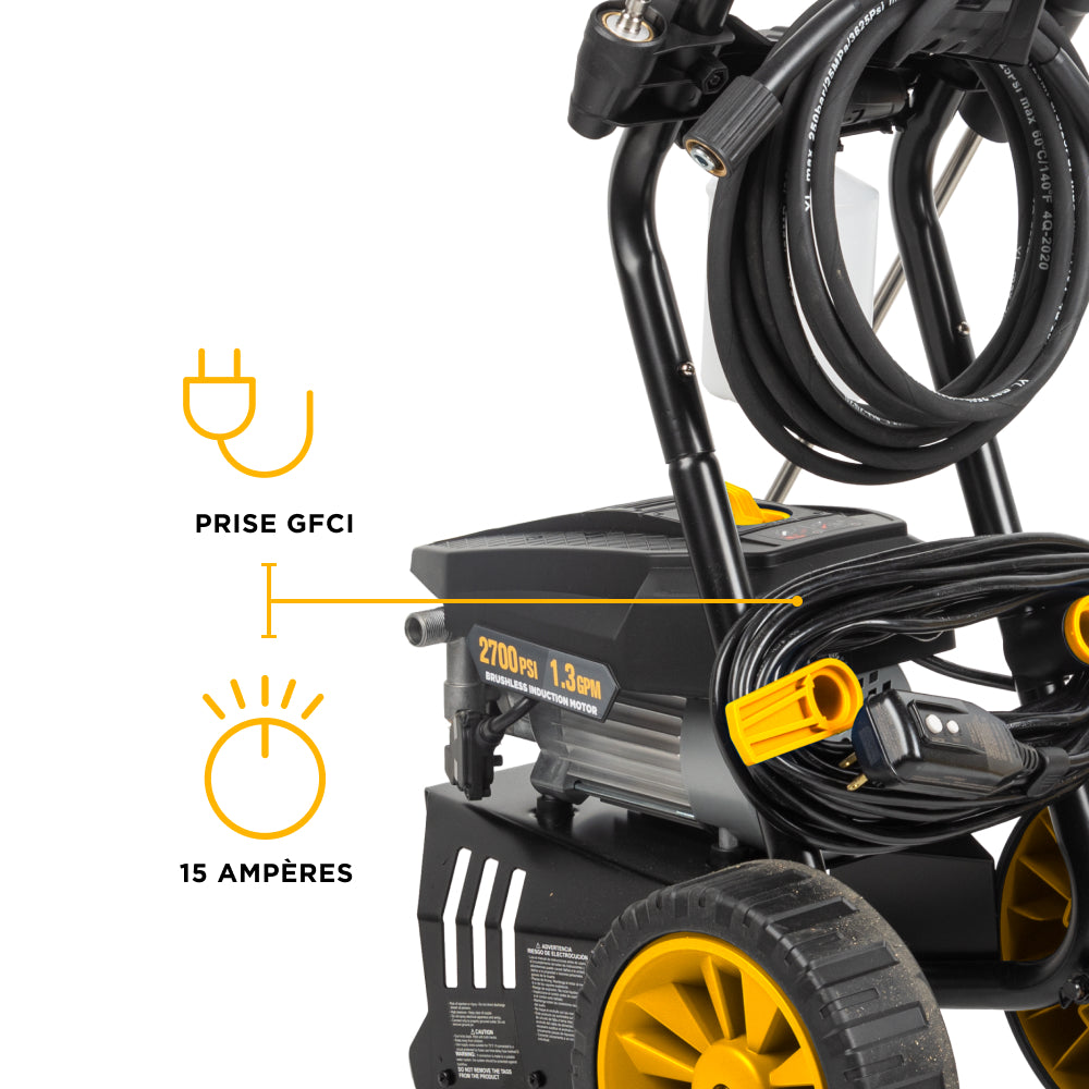 2,700 PSI 1.3 GPM Cold Water Corded Electric Pressure Washer - P2713EN