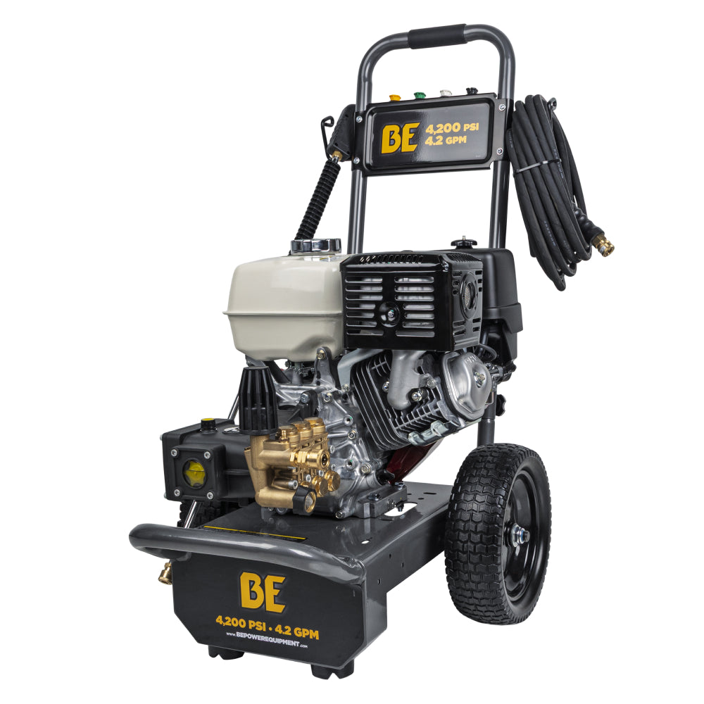 4,200 PSI 4.2 GPM Cold Water Gas Pressure Washer with Honda GX390 Engine and CP Triplex Pump - B4213HA