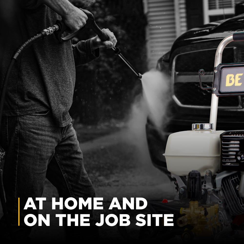 4,200 PSI 4.2 GPM Cold Water Gas Pressure Washer with Honda GX390 Electric Start Engine and CP Triplex Pump on Stainless Steel Frame - B4213HESAS
