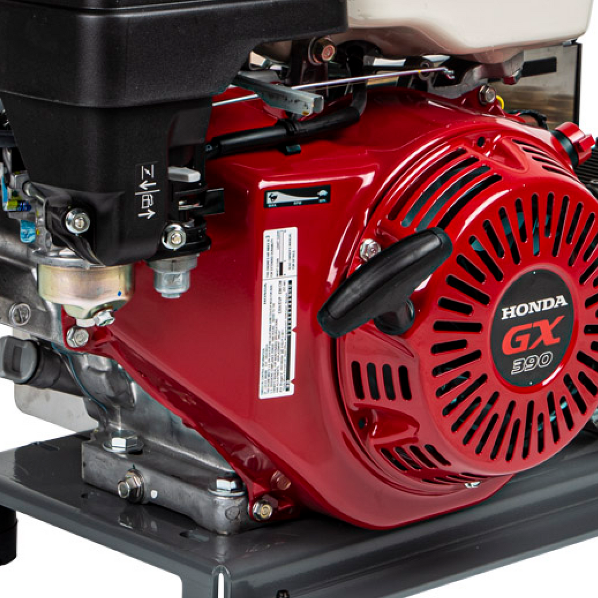 4,200 PSI 4.2 GPM Truck Mount Cold Water Gas Pressure Washer with Honda GX390 Electric Start Engine and General Belt Drive Triplex Pump - B4213HETBGS