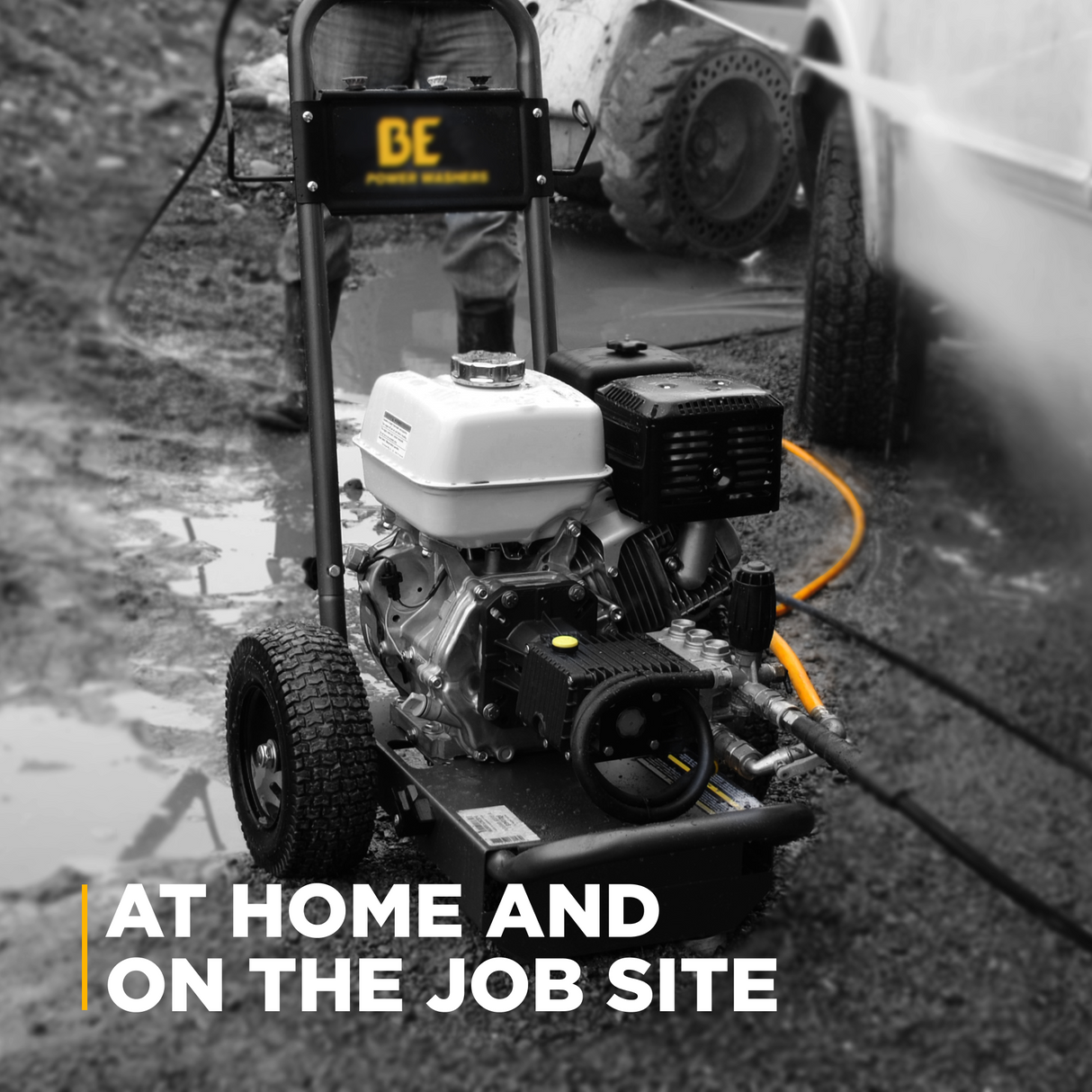 4,200 PSI 4.2GPM Cold Water Gas Pressure Washer Honda GX390 Engine and General Triplex Pump on Stainless Steel Frame - B4213HSGS