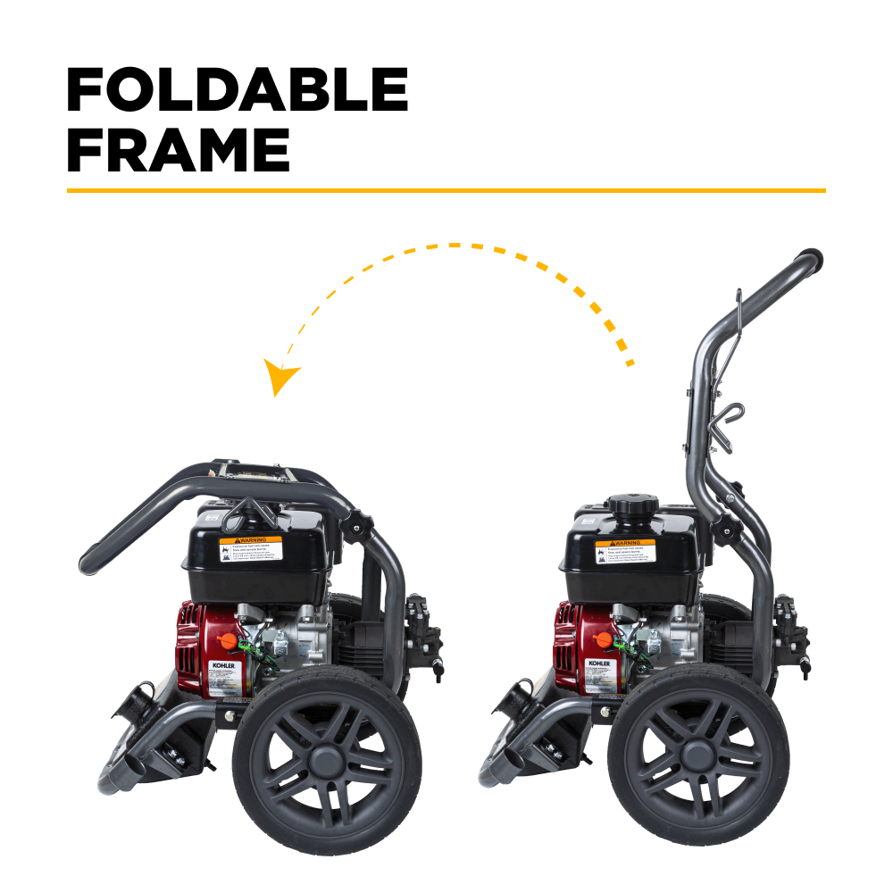 3,400PSI 2.5GPM Cold Water Gas Pressure Washer Powerease 223cc Engine and CP Axial Pump - BE3475PX
