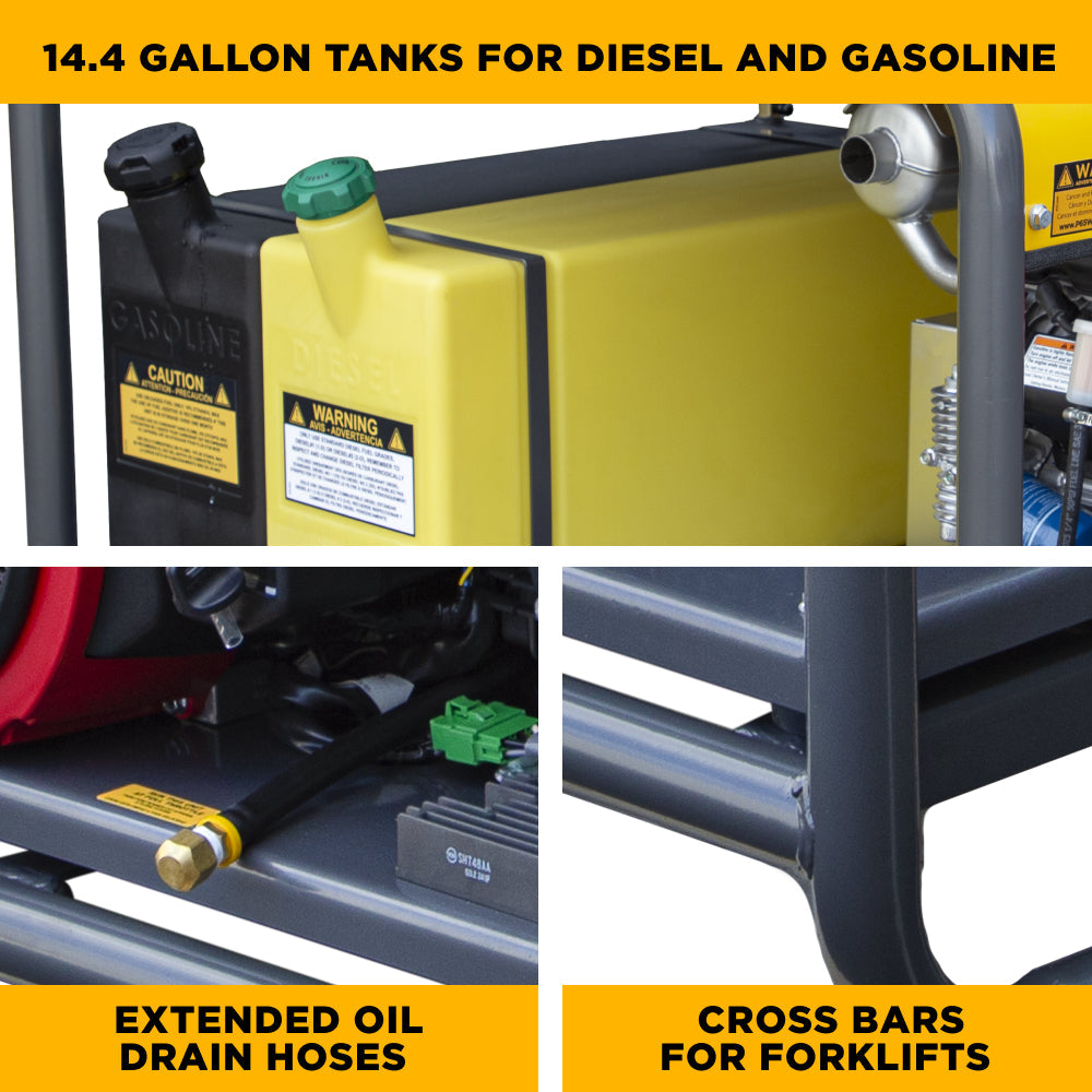 4,000 PSI - 5.5 GPM Hot Water Pressure Washer with Honda GX690 Engine and CP Triplex Pump - HW4024HA12V