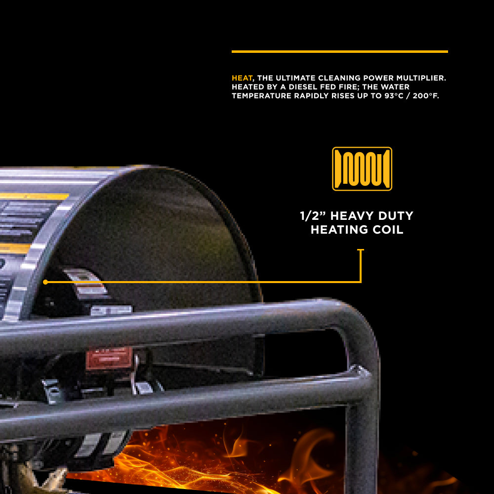 4,000 PSI - 5.5 GPM Hot Water Pressure Washer with Honda GX690 Engine and CP Triplex Pump - HW4024HA12V