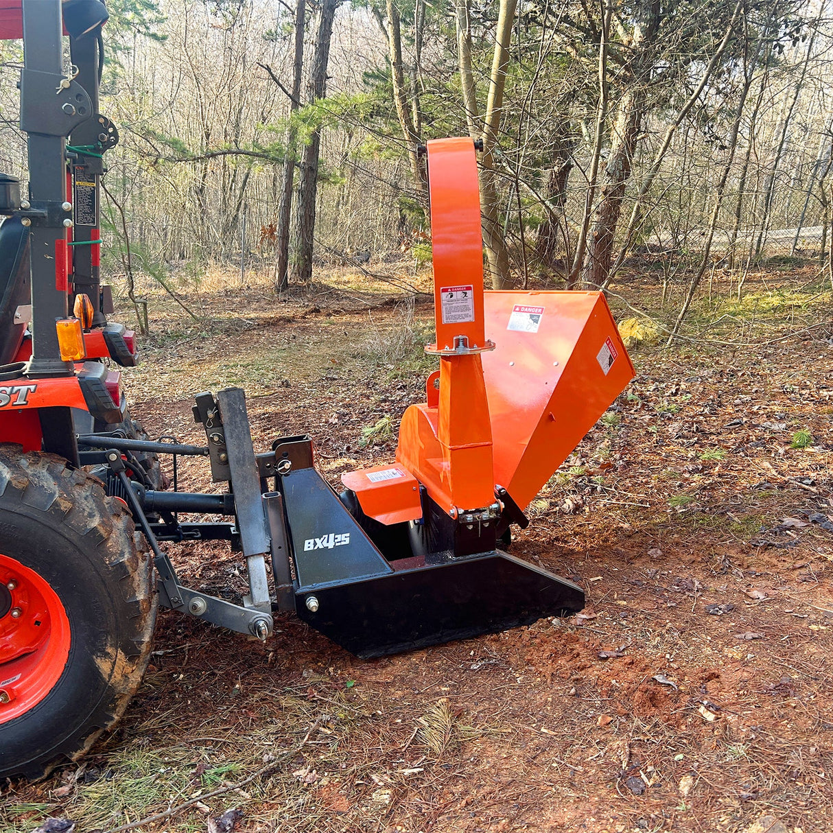 3 Point PTO Wood Chipper Attachment For Tractors Up To 45HP (PTO Shaft Included), BX42S