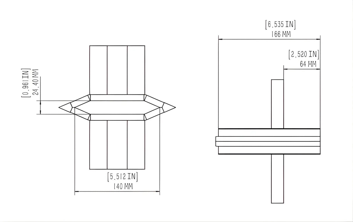 Boss Industrial 4-Way Cross Wedge CW-D2