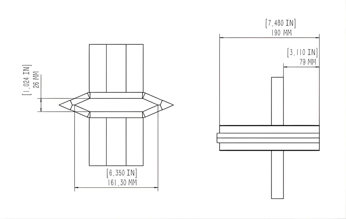 Boss Industrial 4-Way Cross Wedge CW-D3