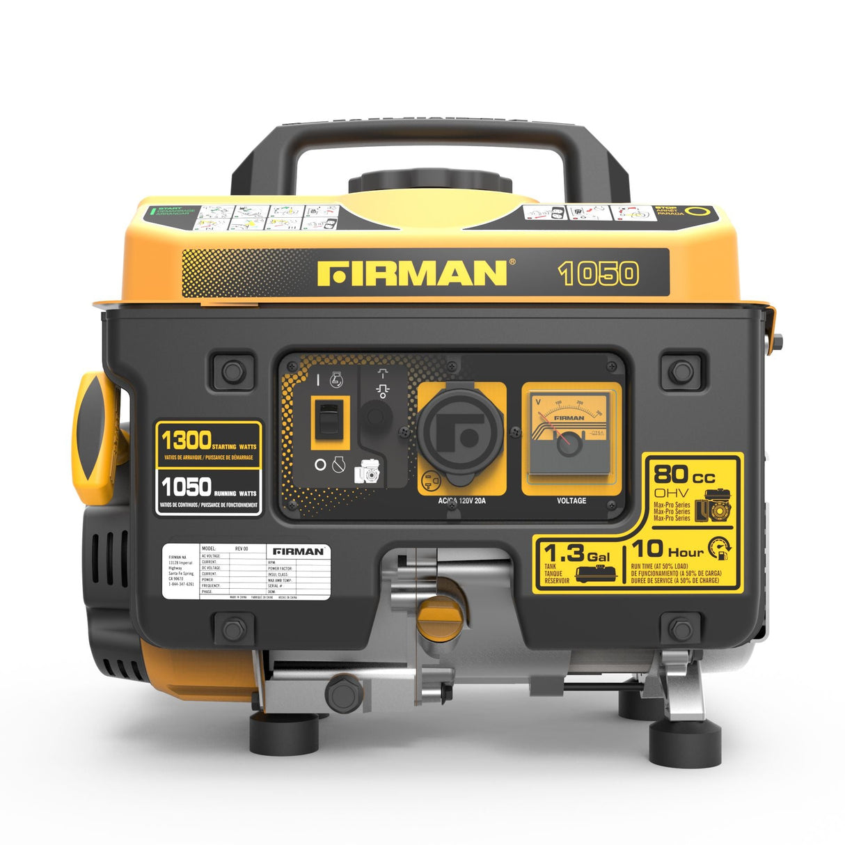 Gas Portable Generator 1300W Recoil Start