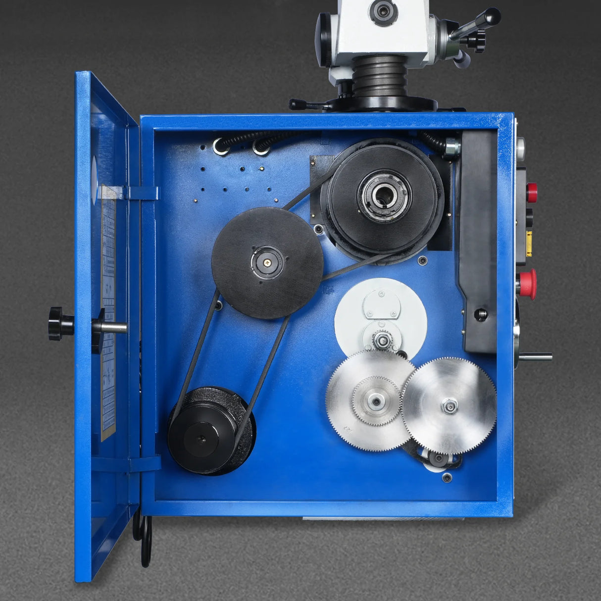 MechMaxx 1 HP 16''x16'' Multi-Function Metal Lathe Milling Machine Head for Metalworking Lathe, Drilling, and Milling Operations with Powerful Motor, Perfect for DIY, Workshops, and Professional Combination Metalworking Projects without Stand CLM1620