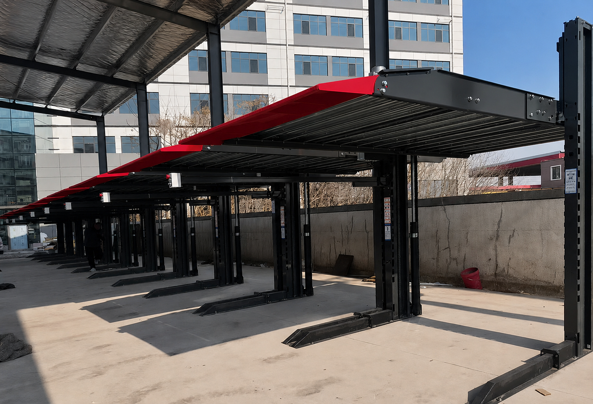 Olympic Equipment 6,000 lb Double Stacker Two-Car Parking Lift 2PDS-6