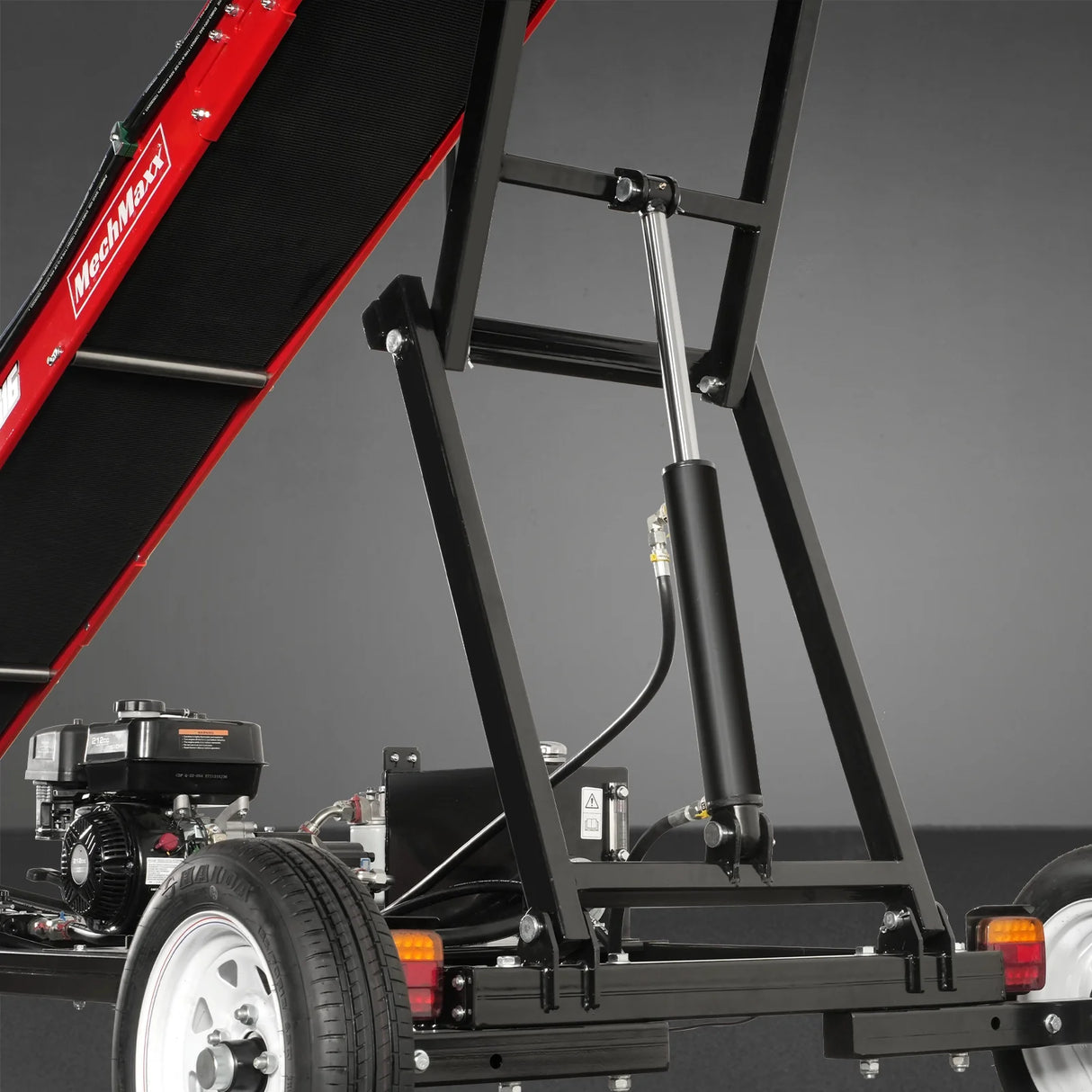 Firewood Conveyor, 7HP 212cc Gasoline Powered Max. 124" Lift Height, 236'' Length, 16" Width, HC2016