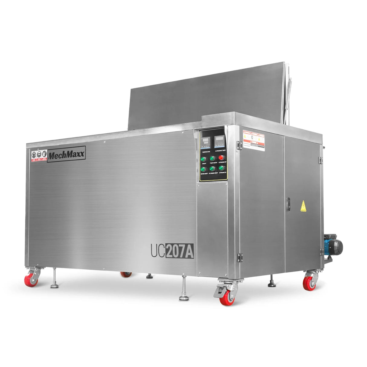 207 Gal / 785L Heavy Duty Industrial Ultrasonic Parts Washer, 28kHz 96 Transducers, Oil Skimmer, SS304 Tank, 22kW Heater, 208–240V 3 Phase Power