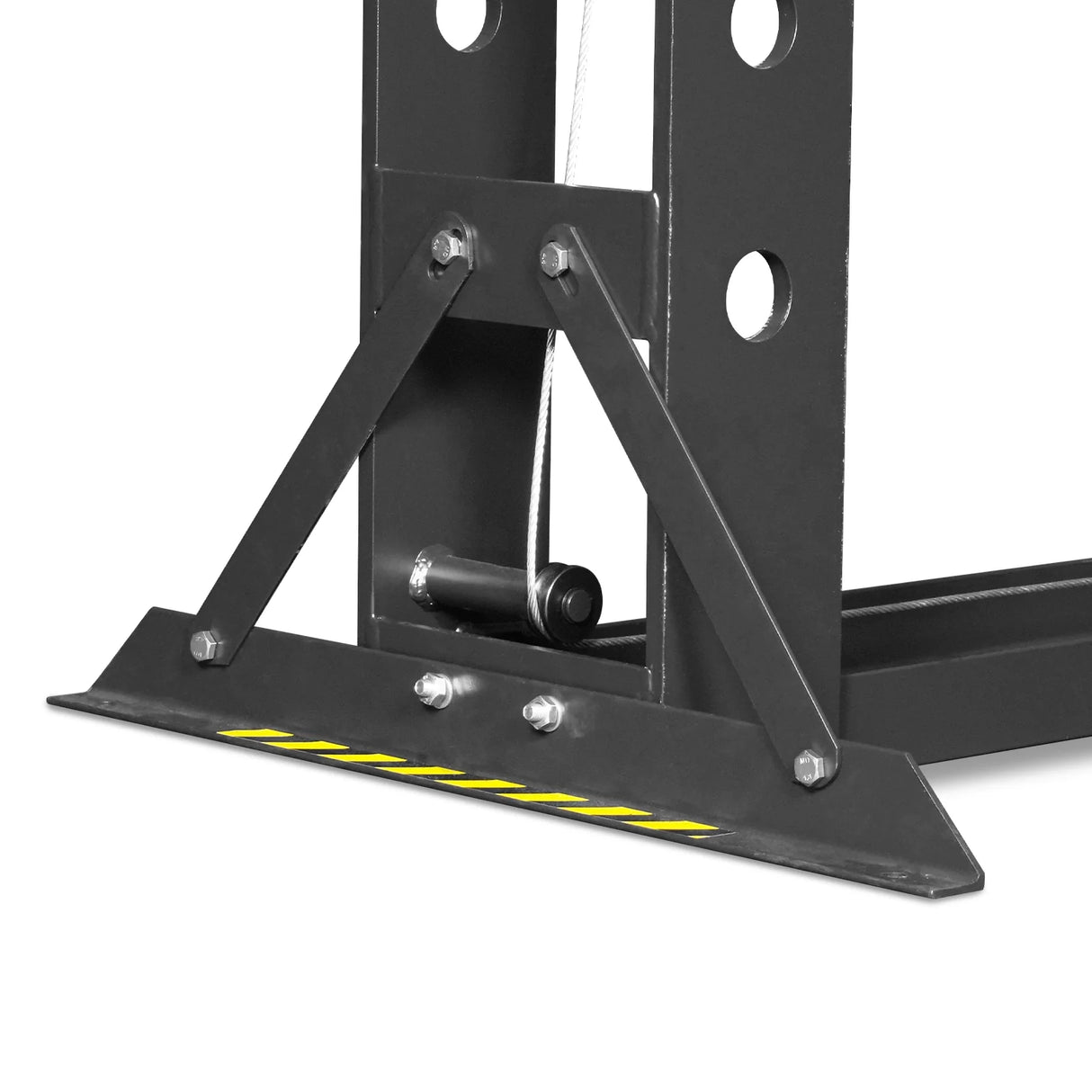 100 Ton H-Frame Air/Hydraulic Shop Press with Hand Winch, Fully Welded Steel Frame, Safety Guard, Foot Pedal Control, HSP100